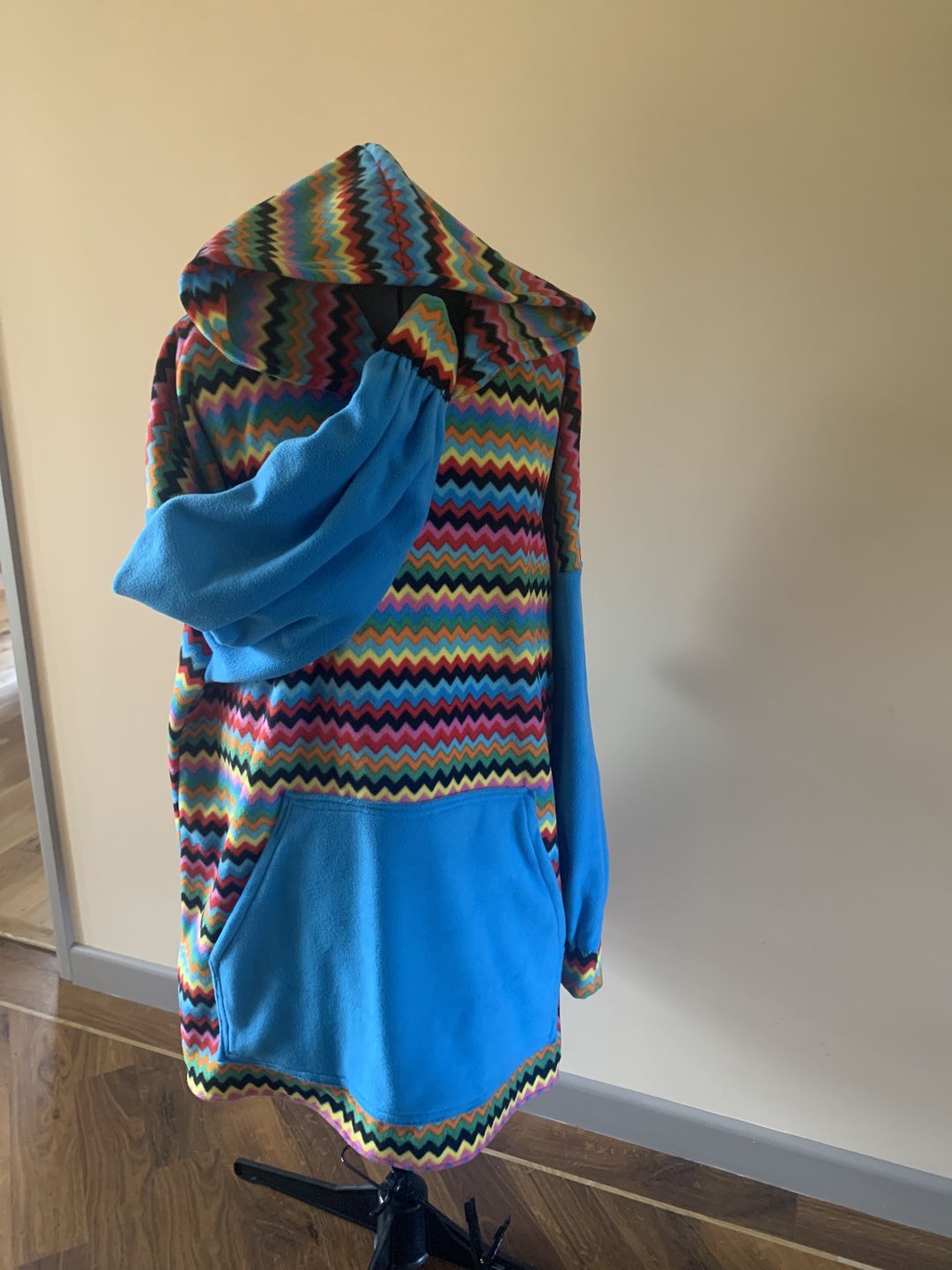 Customer photo review of Multicoloured Zig Zag Anti Pill Polar Fleece