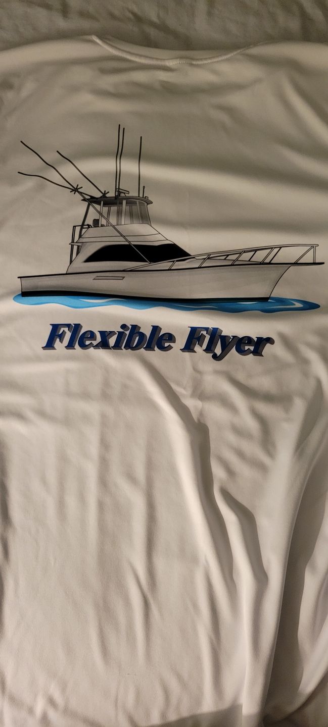 Customer photo review of American Flag Short Sleeve Dri-Fit Custom Shirts