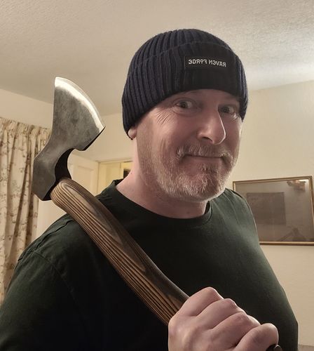 Customer photo review of Large Blackened Timber-Splitter