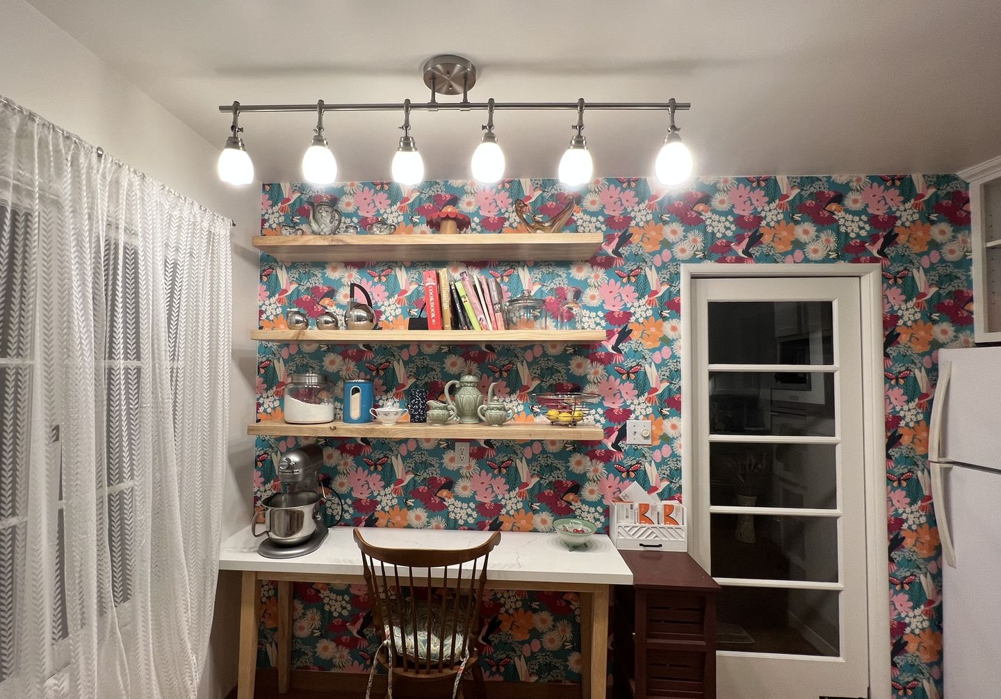 Customer photo review of Ash Floating Shelves