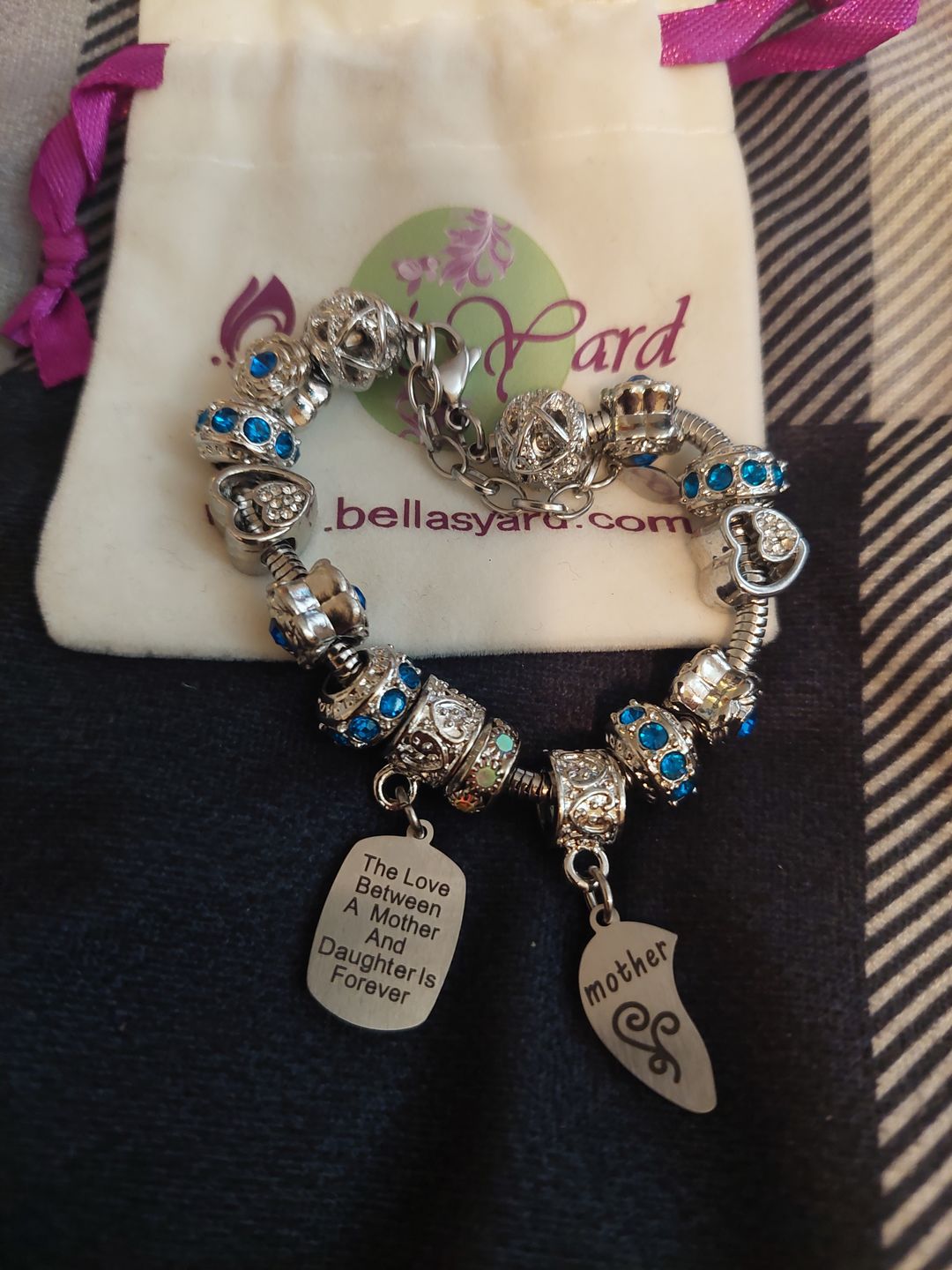 Customer photo review of Mother Daughter Eternal Love Bracelets