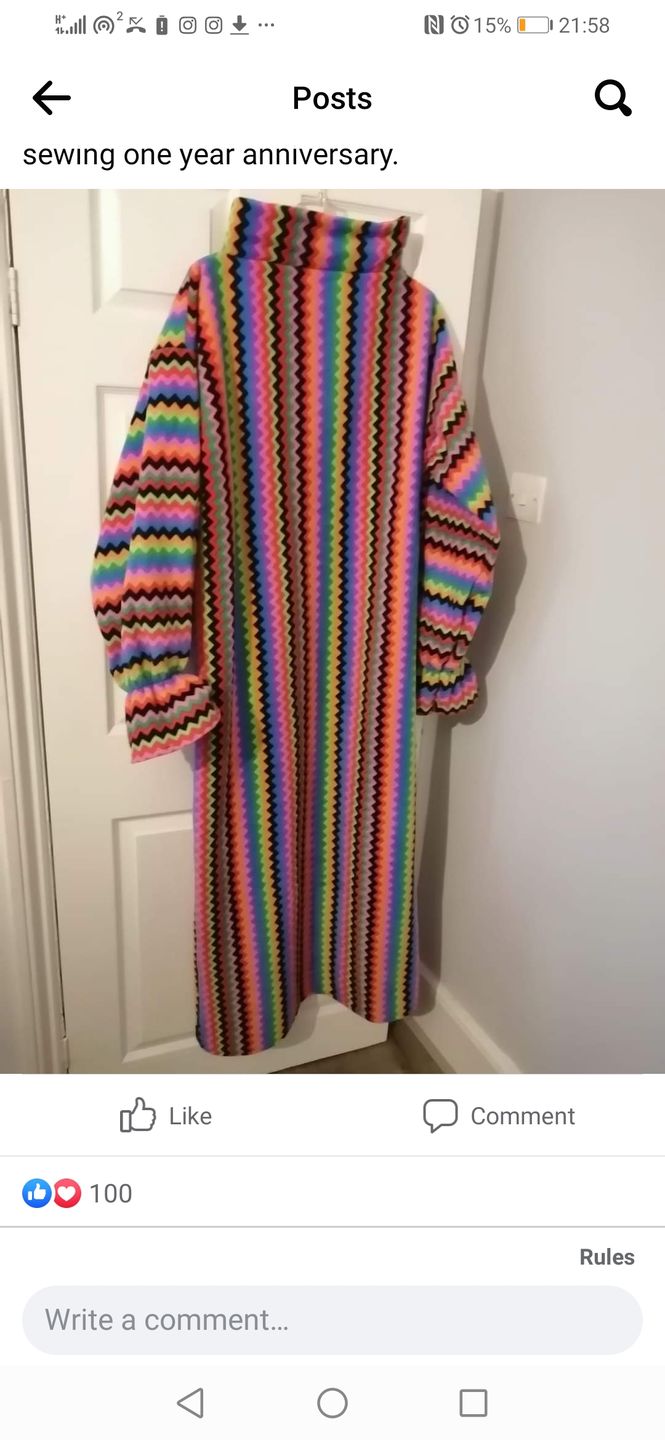 Customer photo review of Multicoloured Zig Zag Anti Pill Polar Fleece