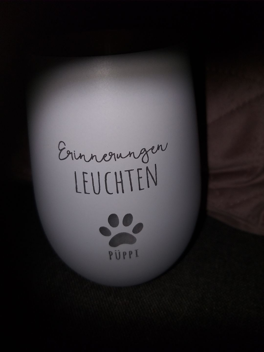 Customer photo review of Erinnerungen leuchten - Individuelles Trauerlicht