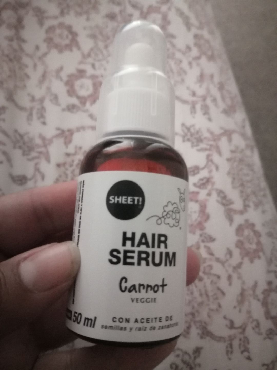 Customer photo review of Serum Zanahoria - Pelo y Pestañas