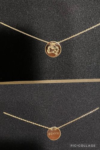 Customer photo review of Custom 14k Gold Infinity Bracelet