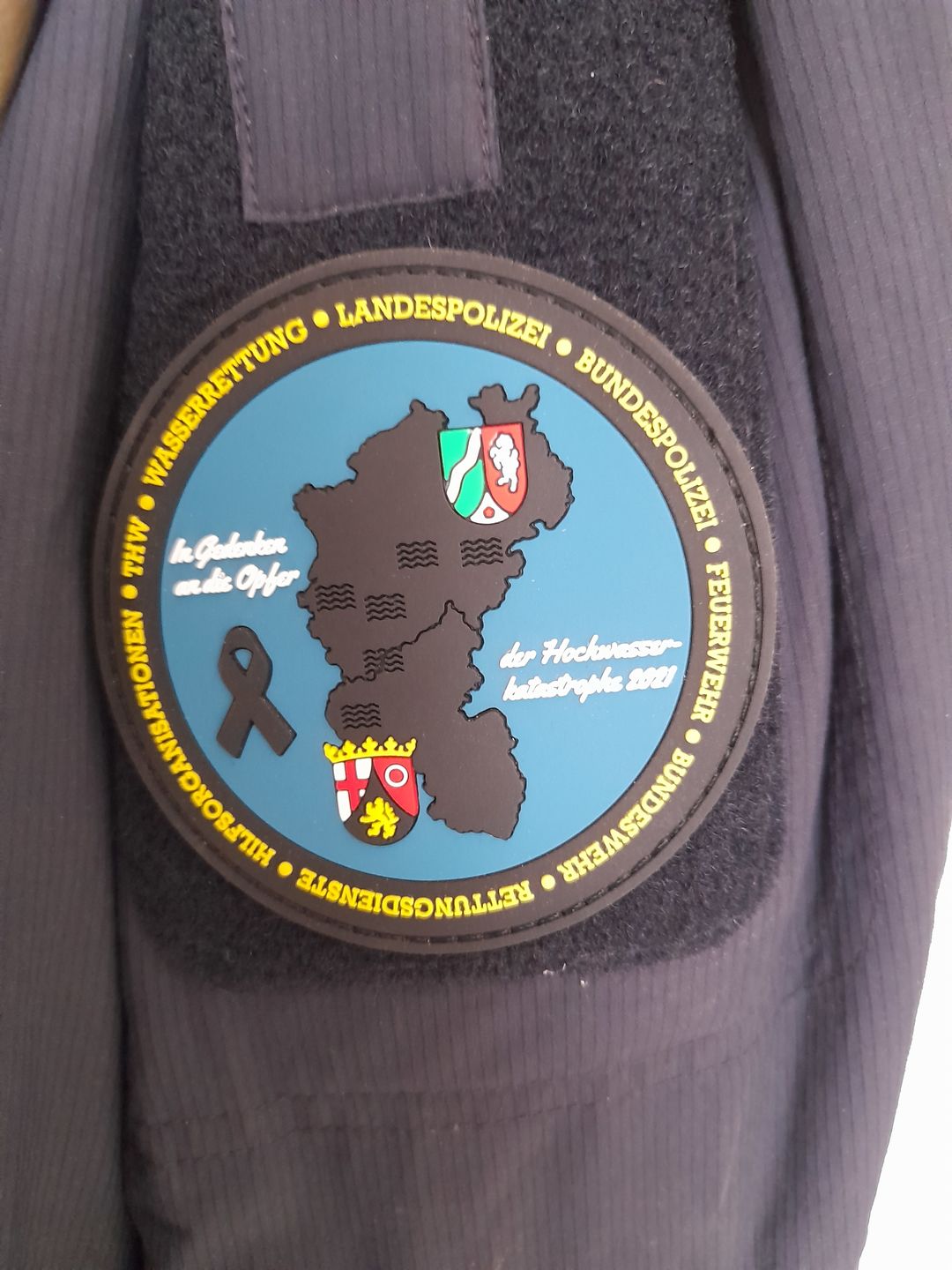 Customer photo review of Solidaritätspatch Hochwasserkatastrophe Rubber Patch