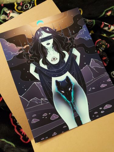 Customer photo review of Wolf Woman, Matte Art Print Poster