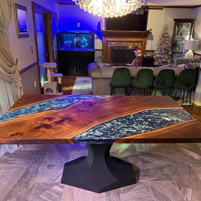 Customer photo review of Metal Table Base - 304 Dentro - 31, 22, 28H inch - Flowyline
