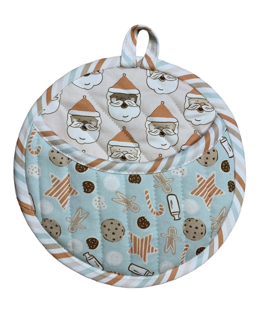 Customer photo review of Quilted Potholder Parade Sewing Pattern with Holiday Version | Digital PDF