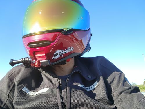 Customer photo review of Shoei Neotec 2 Camera Mount