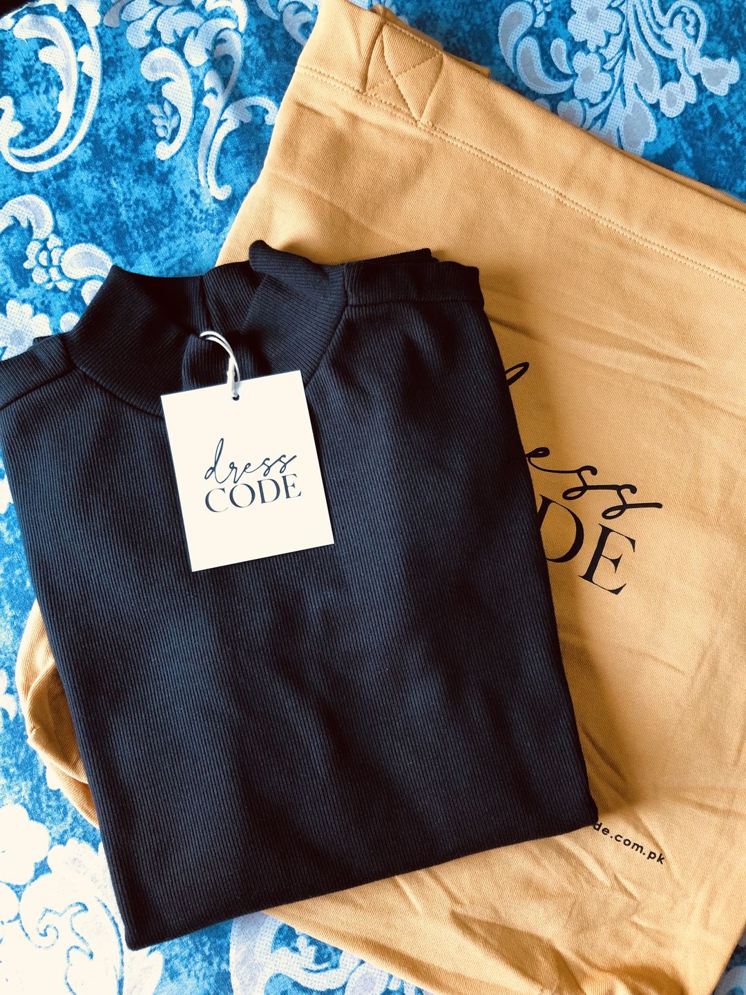 Customer photo review of Mock Neck Sweater
