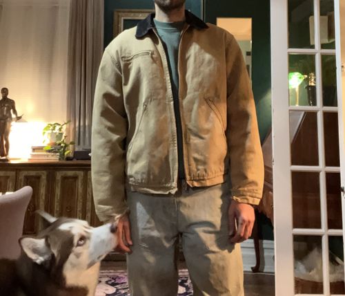 Customer photo review of Vintage Dickies Blanket Lined Detroit Style Work Jacket Size Large