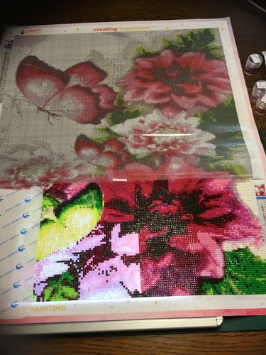 Customer photo review of Roze Bloem - Vlinders