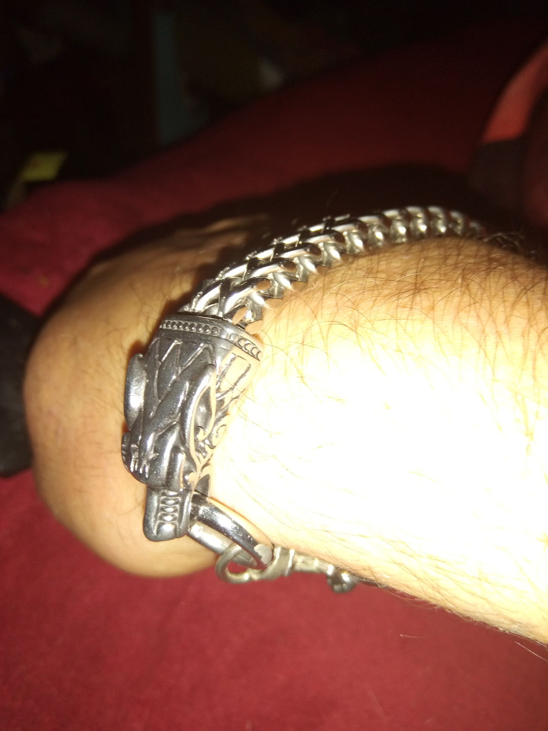 Customer photo review of Gleipnir's Hold - Stainless Steel Fenrir Necklace