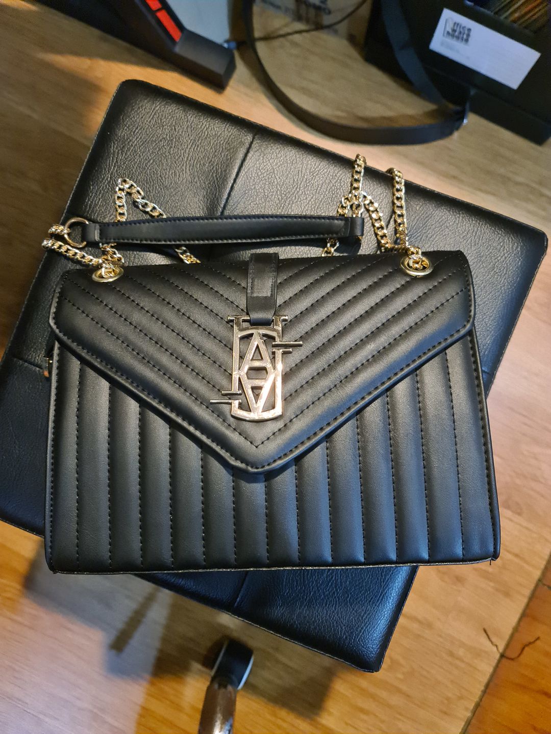 Customer photo review of MADRID LEATHER ENVELOPE BAG