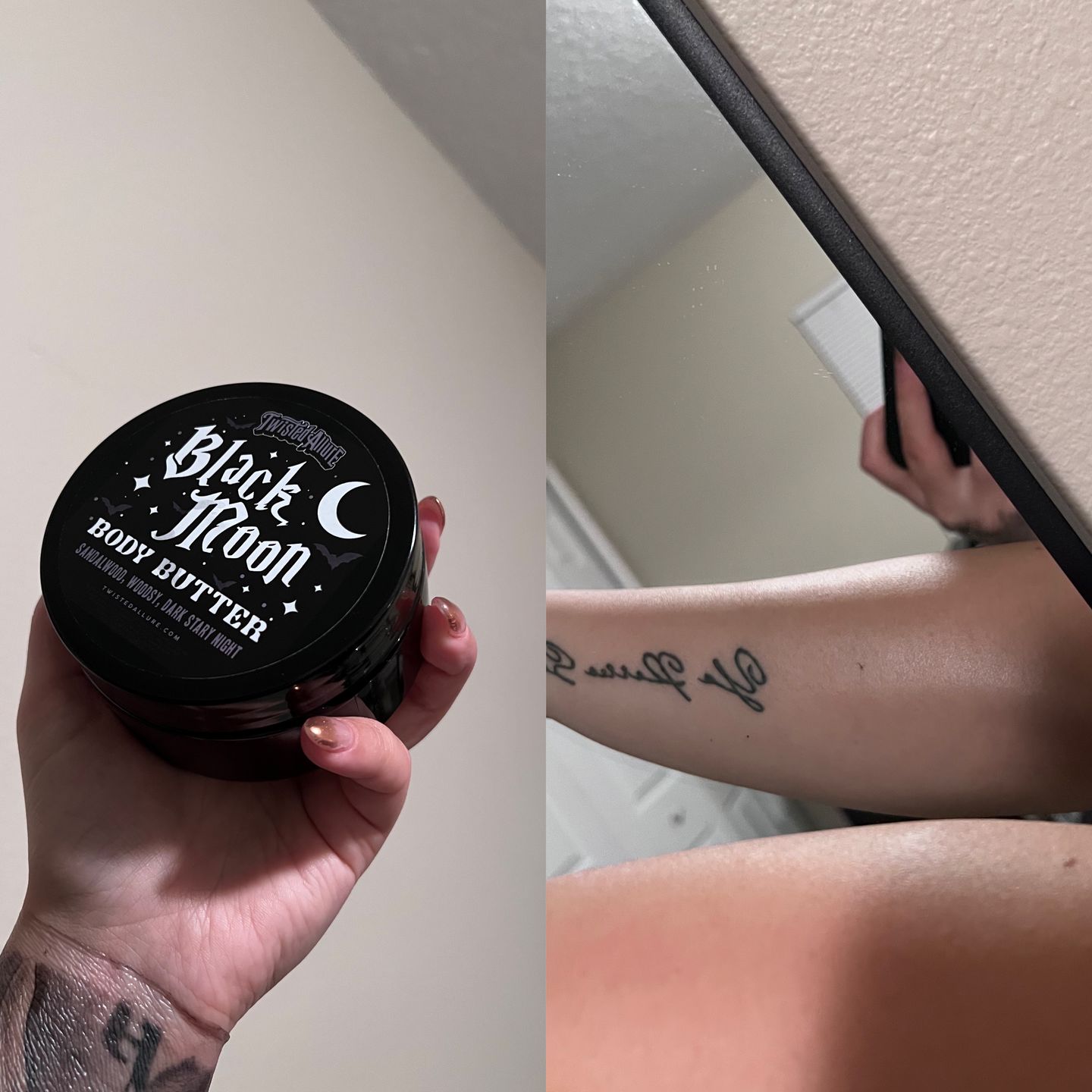 Customer photo review of Black Moon  Body Butter