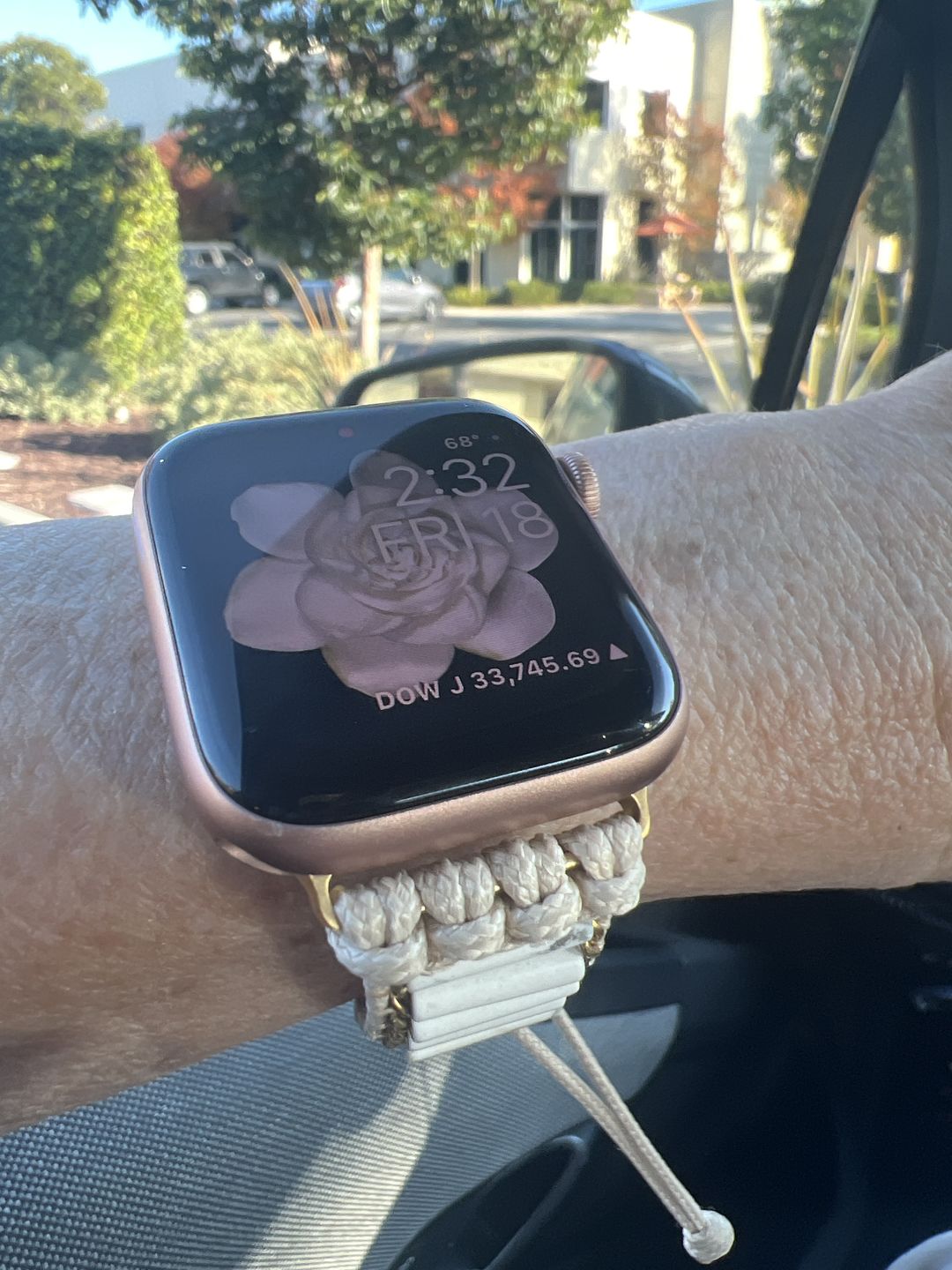 Customer photo review of Heavenly Howlite Apple Watch Strap
