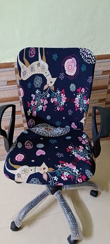 Customer photo review of Elastic Stretchable Computer Chair Covers