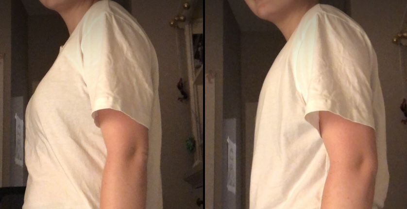 Customer photo review of Chest Binder 2.0