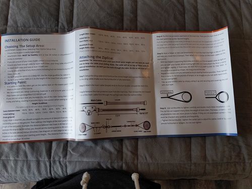 Customer photo review of Backyard Zipline Kit