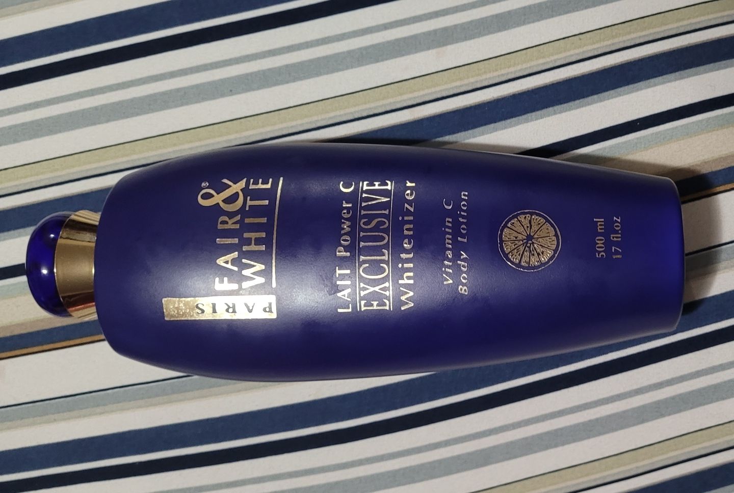 Customer photo review of Fair and White Exclusive Body Lotion with Pure Vitamin "C" 500ml 16.9 fl oz