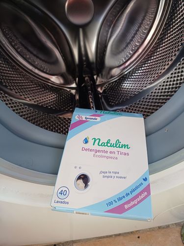 Customer photo review of Eco-Tiras de Detergente 40 lavados Natulim