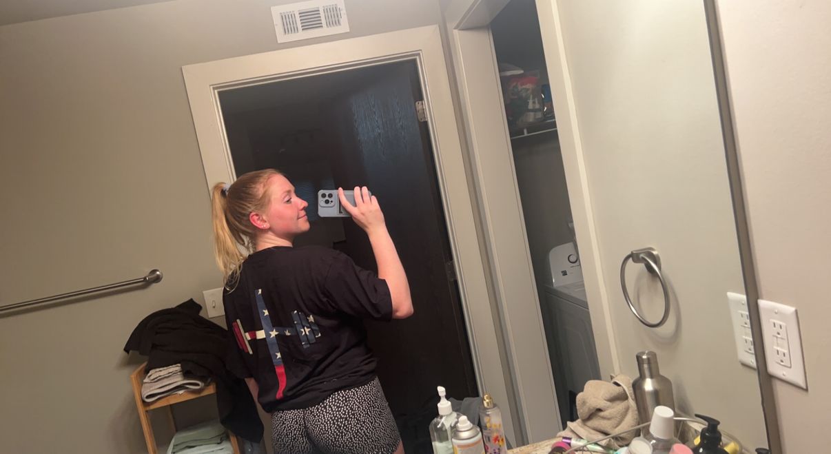 Customer photo review of God Bless America Tee