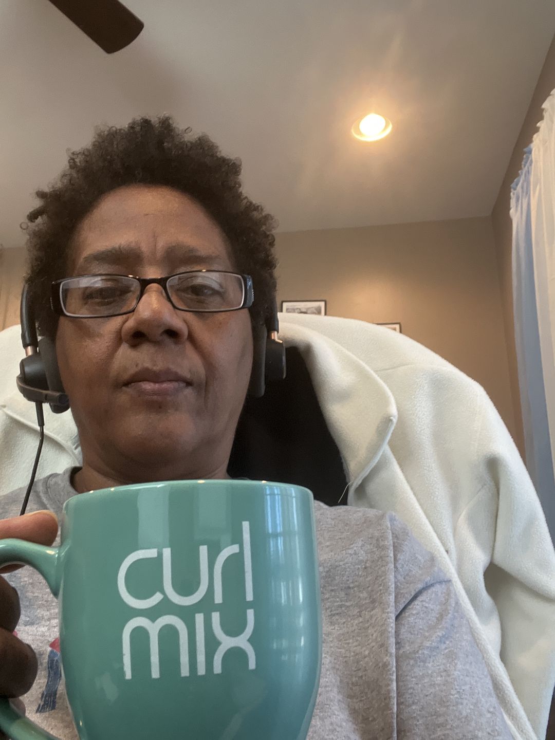 Customer photo review of CurlMix Logo Mug