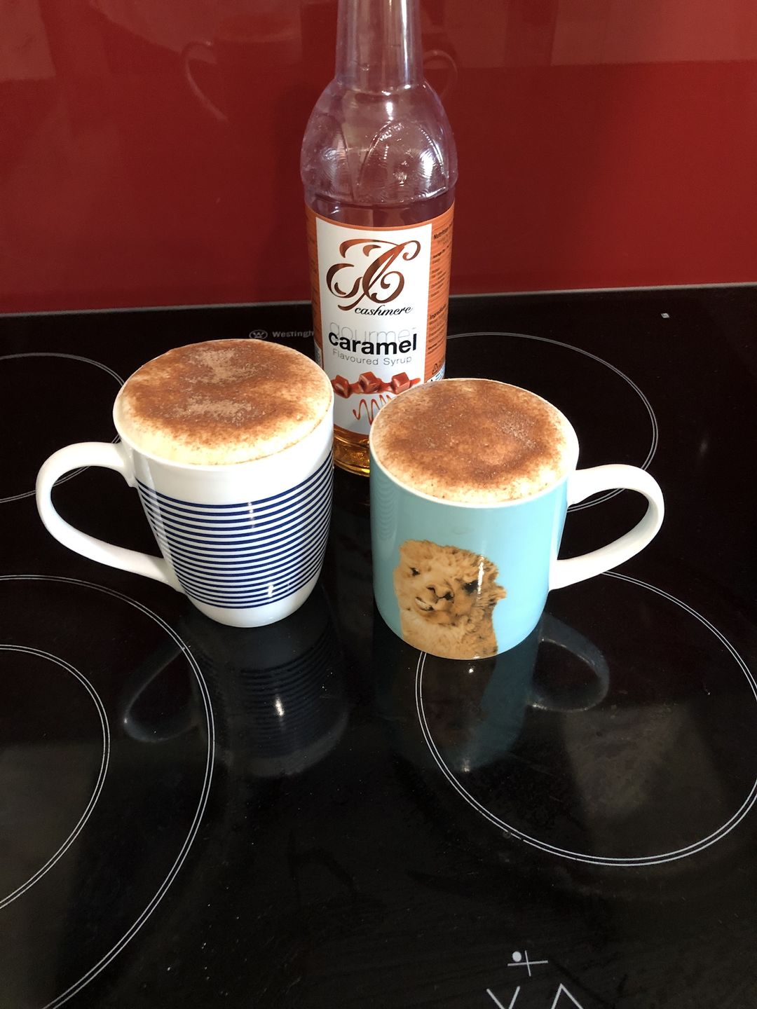 Customer photo review of Caramel Coffee Syrup