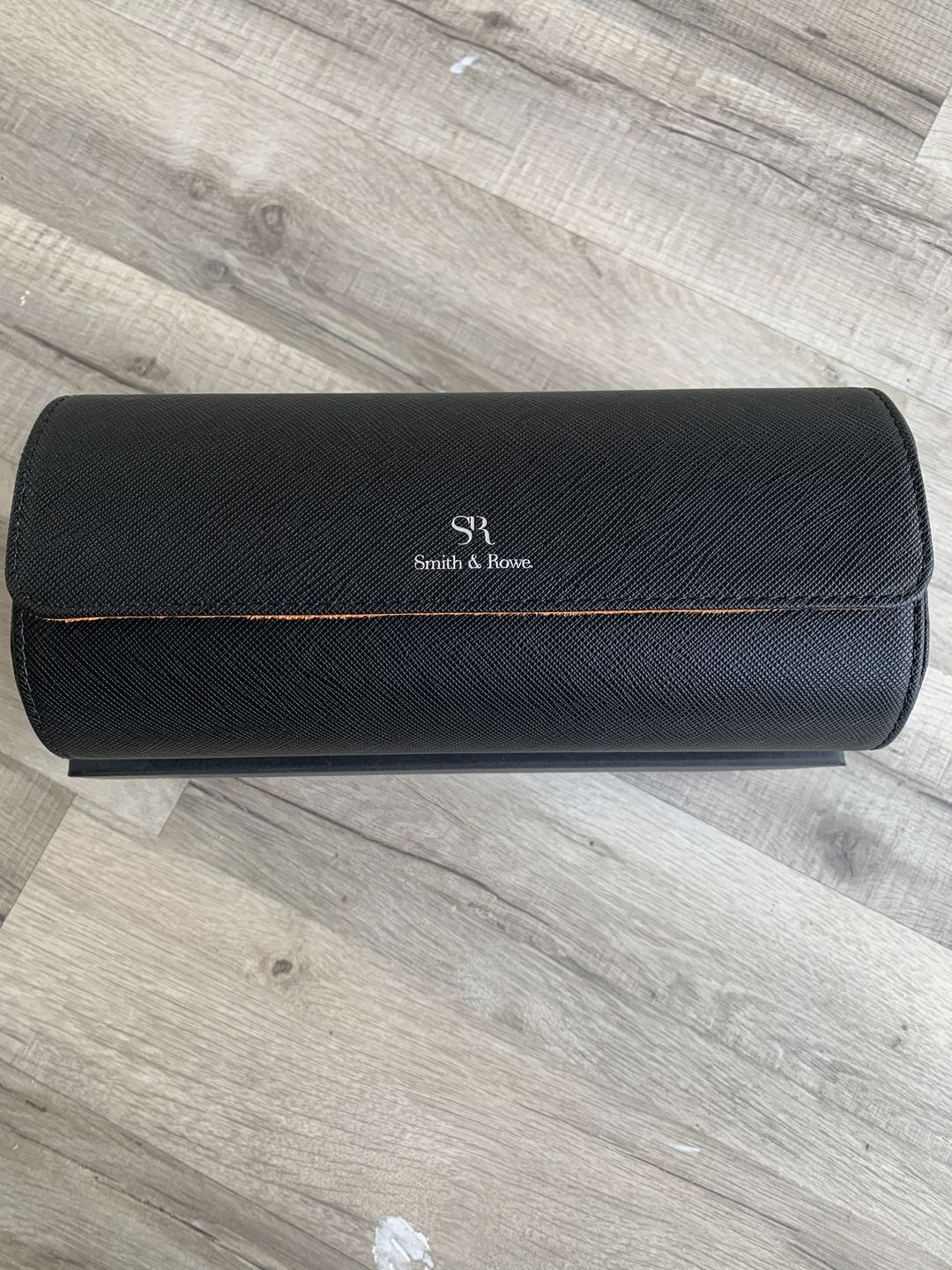 Customer photo review of Luxury leather handmade watch roll for 3 watches