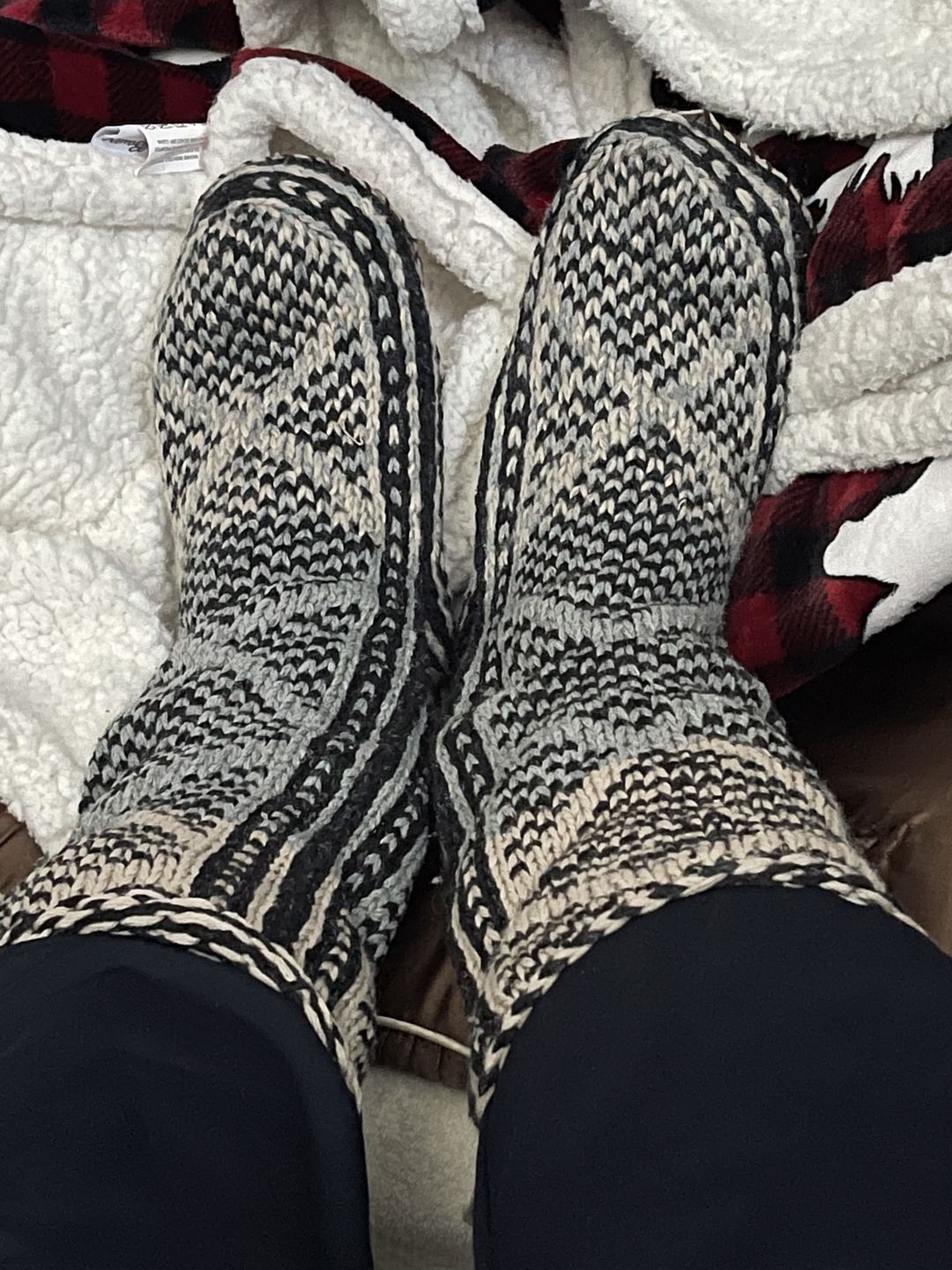 Customer photo review of Wool Mukluks Slippers