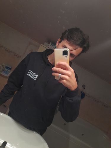 Customer photo review of Felpa Hoodie Deltanove White