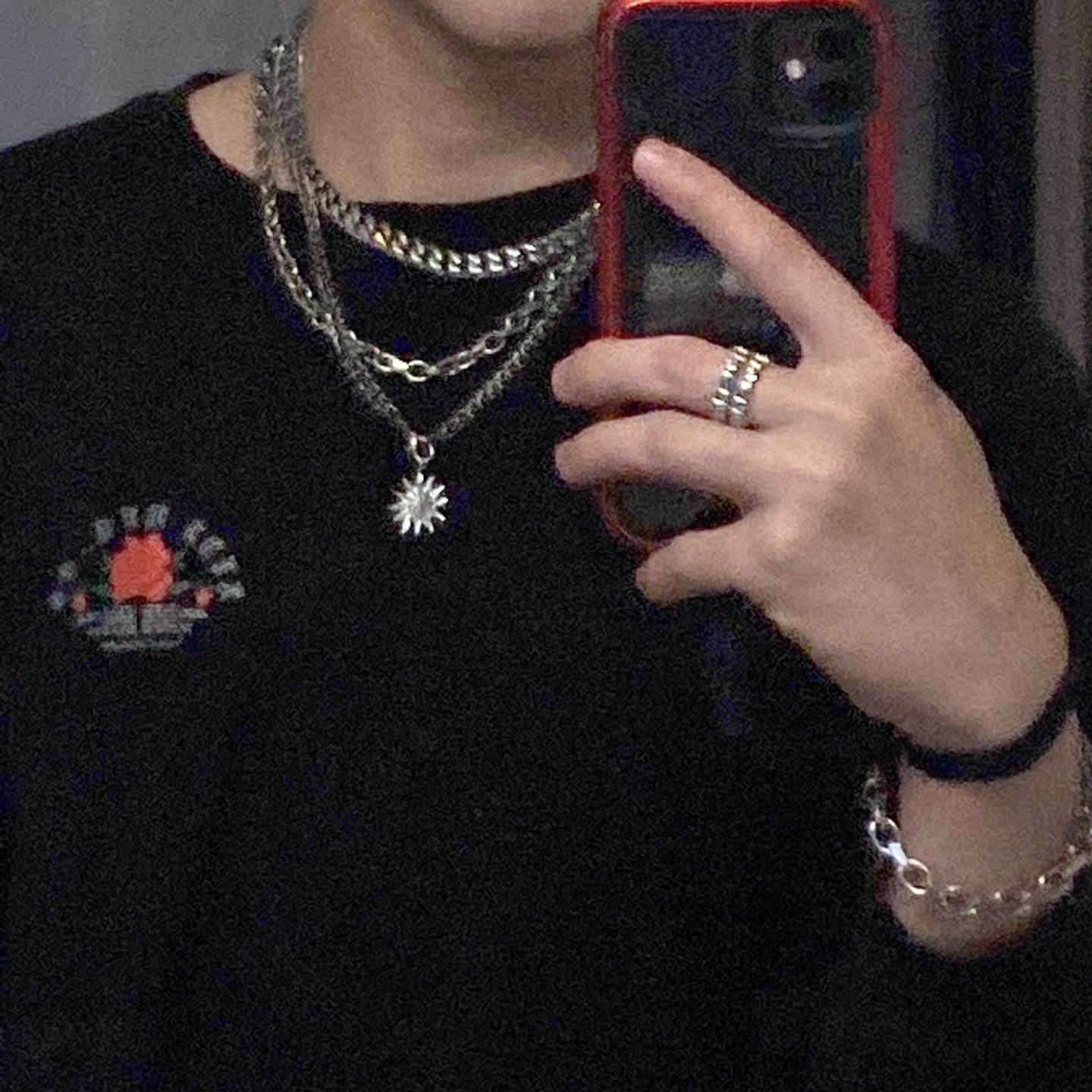 Customer photo review of AZTEC SUN PENDANT