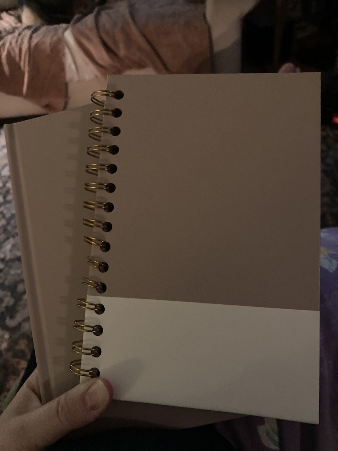 Customer photo review of Postpartum +Childhood History Journal -Powdered Lilac Leatherette