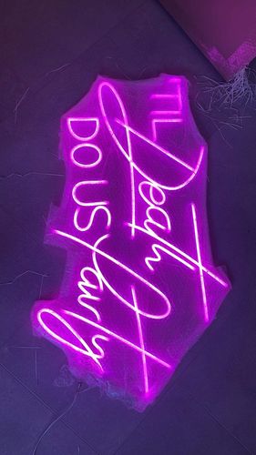 Customer photo review of 'TIL Death DO US Party wedding neon sign