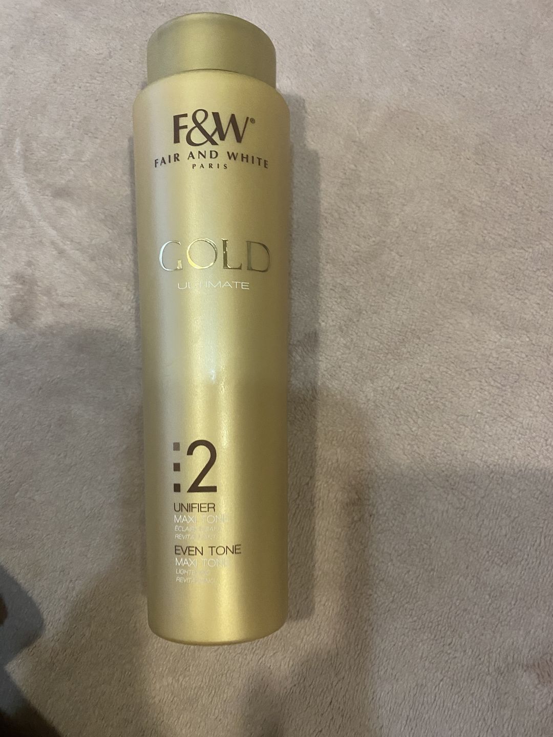 Customer photo review of Fair and White 2: Gold Revitalizing Argan Oil  200ml / 6.76 fl. oz