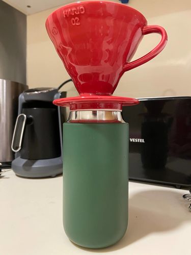 Customer photo review of Fellow Carter Move Mug 12 oz Yeşil