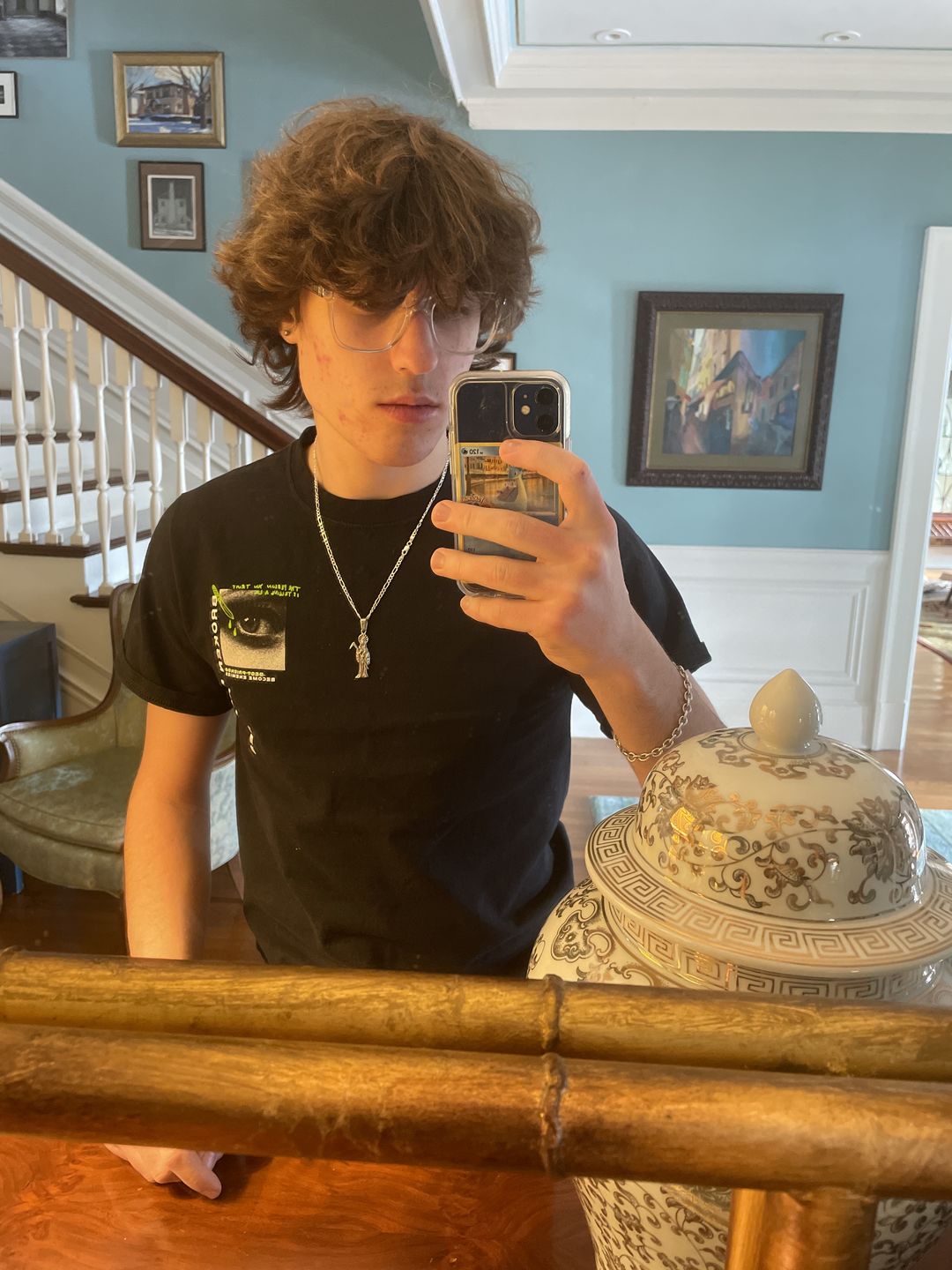 Customer photo review of SANTA MUERTE PENDANT