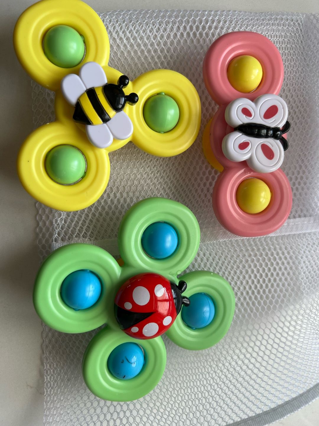 Customer photo review of Bébé Spinner - pack de 3 jouets