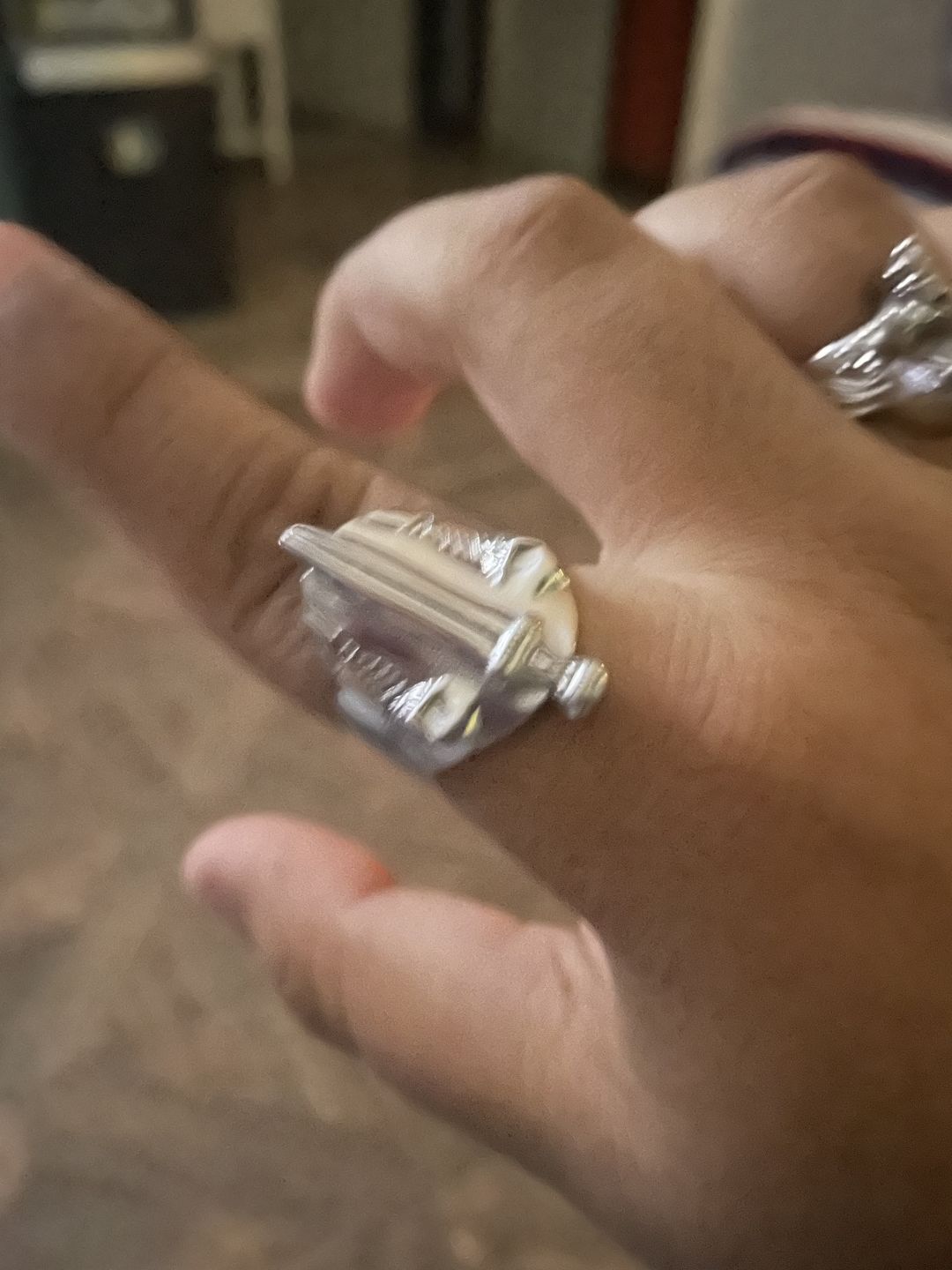 Customer photo review of CATACOMB SWORD RING