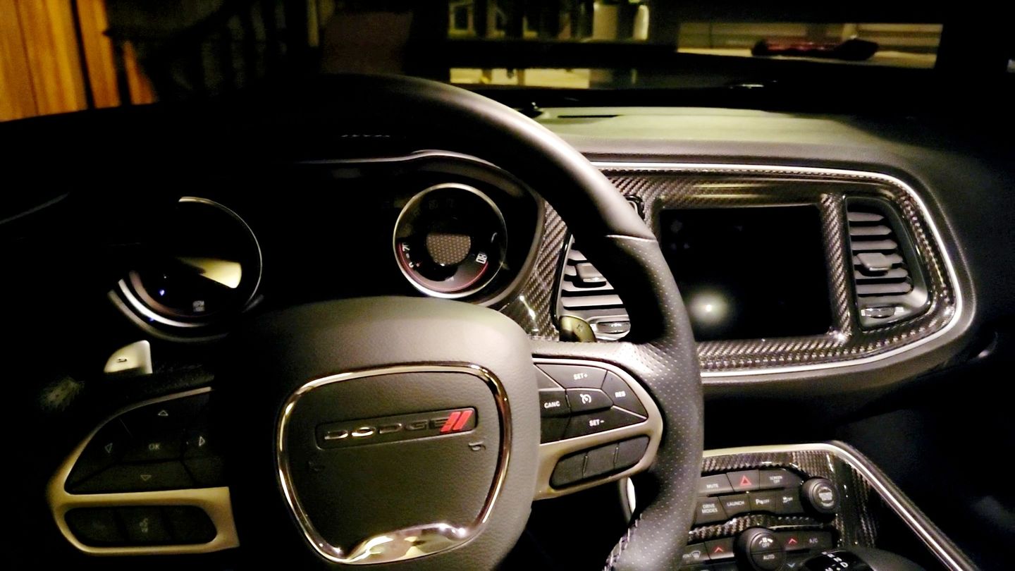 Customer photo review of REAL CARBON FIBER INTERIOR DASHBOARD INSERT COVER FOR 2015-2022 DODGE CHALLENGER