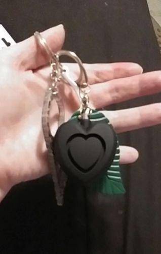 Customer photo review of Self Defense 130-dB Heart Keychain Alarm