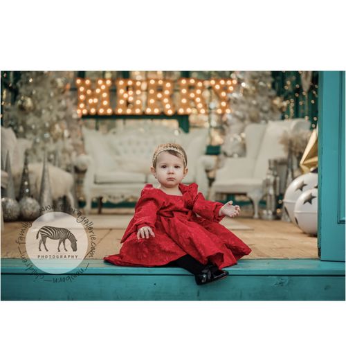 Customer photo review of Baby Girls Christmas Embroidery Bow  Birthday Princess Dress