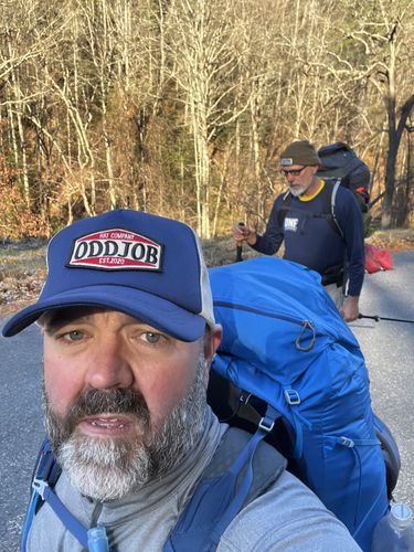 Customer photo review of Big Dark Navy Foam Trucker Hat