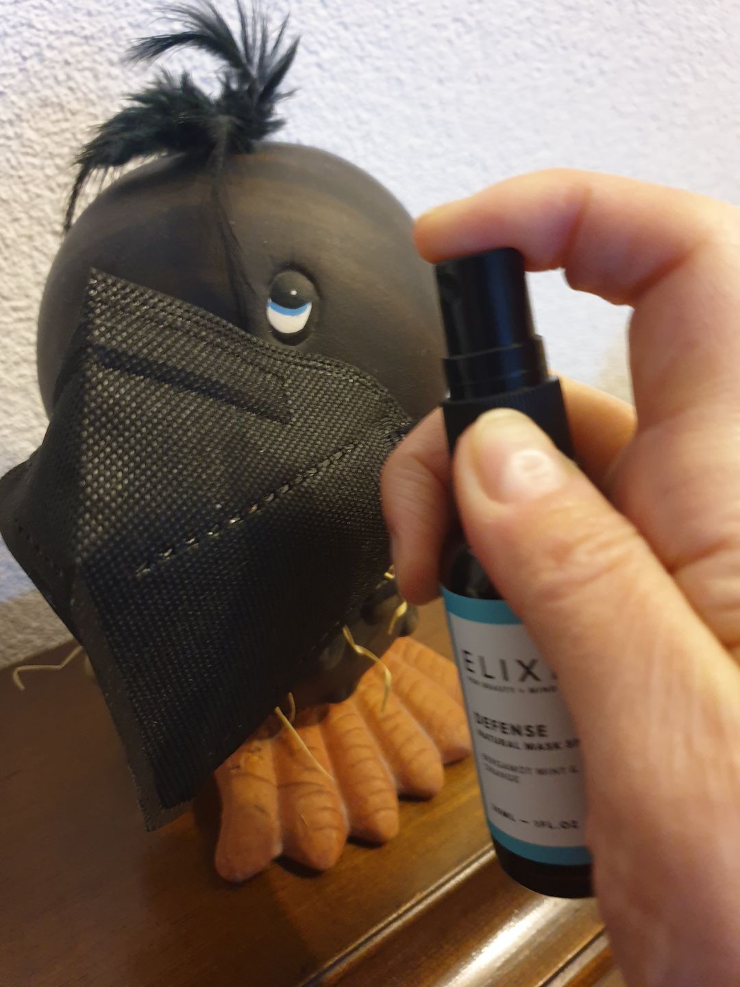 Customer photo review of DEFENSE Raum- & Maskenspray