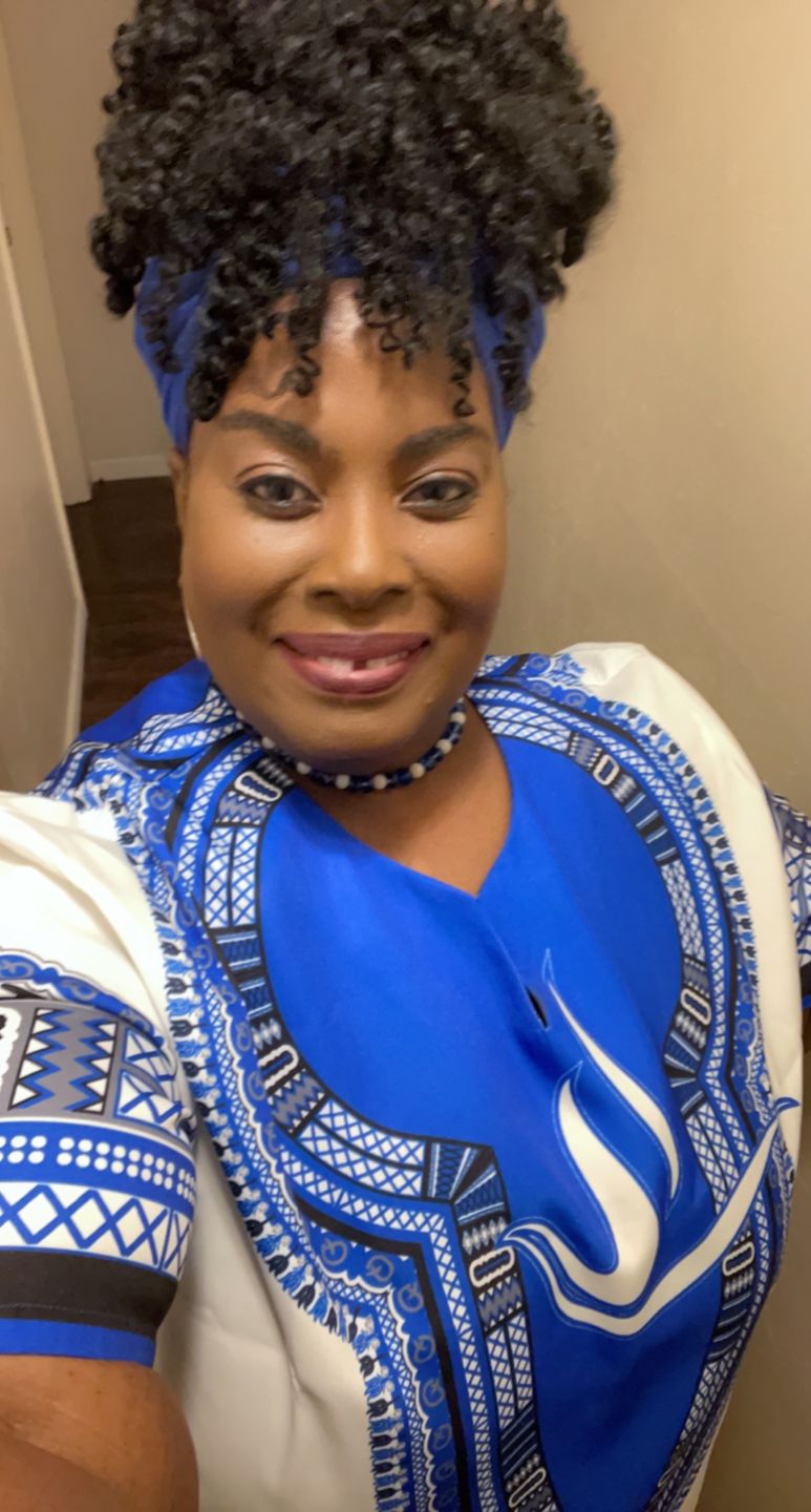 Customer photo review of Dashiki Shirt- Zeta Phi Beta