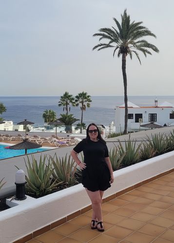 Customer photo review of Flattering Floaty Lucy Shorts - Black
