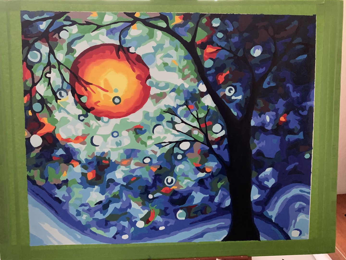 Customer photo review of Blue Essence - Paint by Numbers