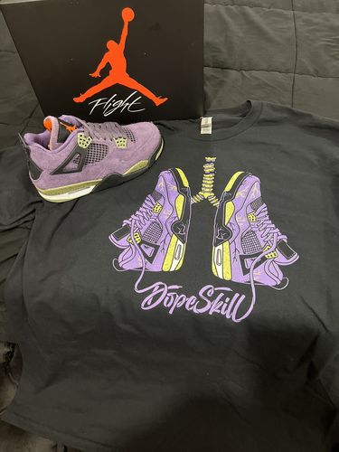 Customer photo review of Canyon Purple 4s DopeSkill Long Sleeve T-Shirt Queen Of Hustle Graphic