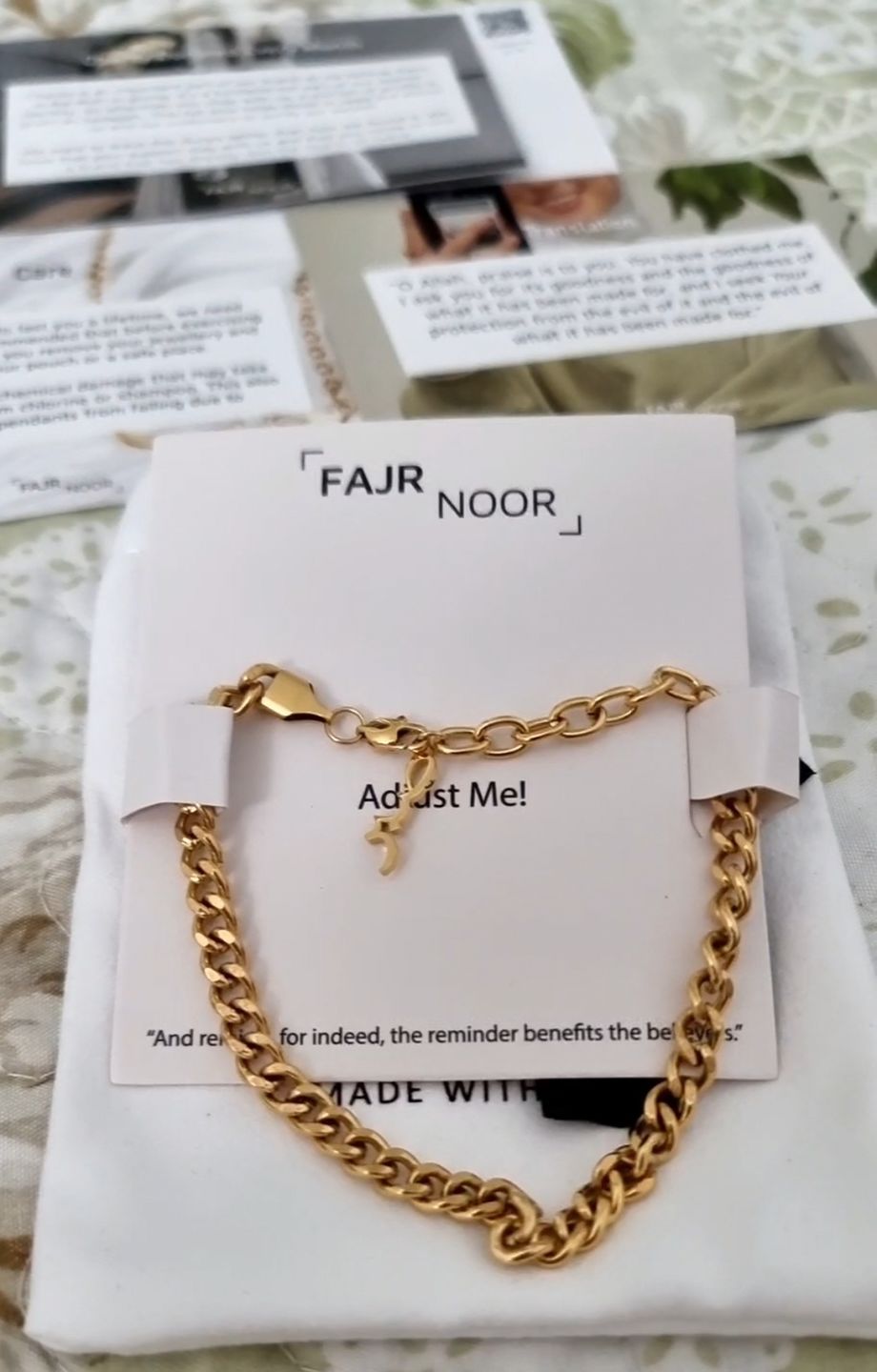 Customer photo review of Sabr Chain Bracelet